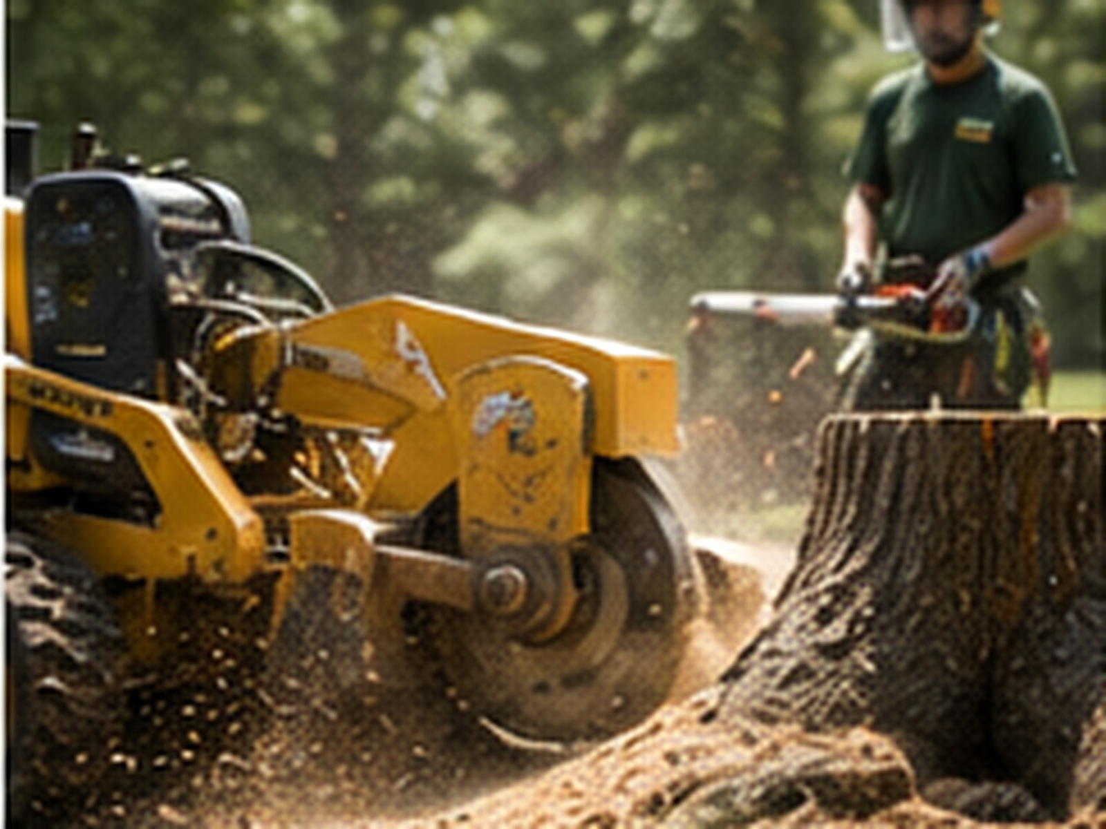 Stump grinding service in the Charlotte, NC metro